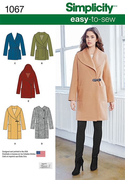 simplicity coat patterns